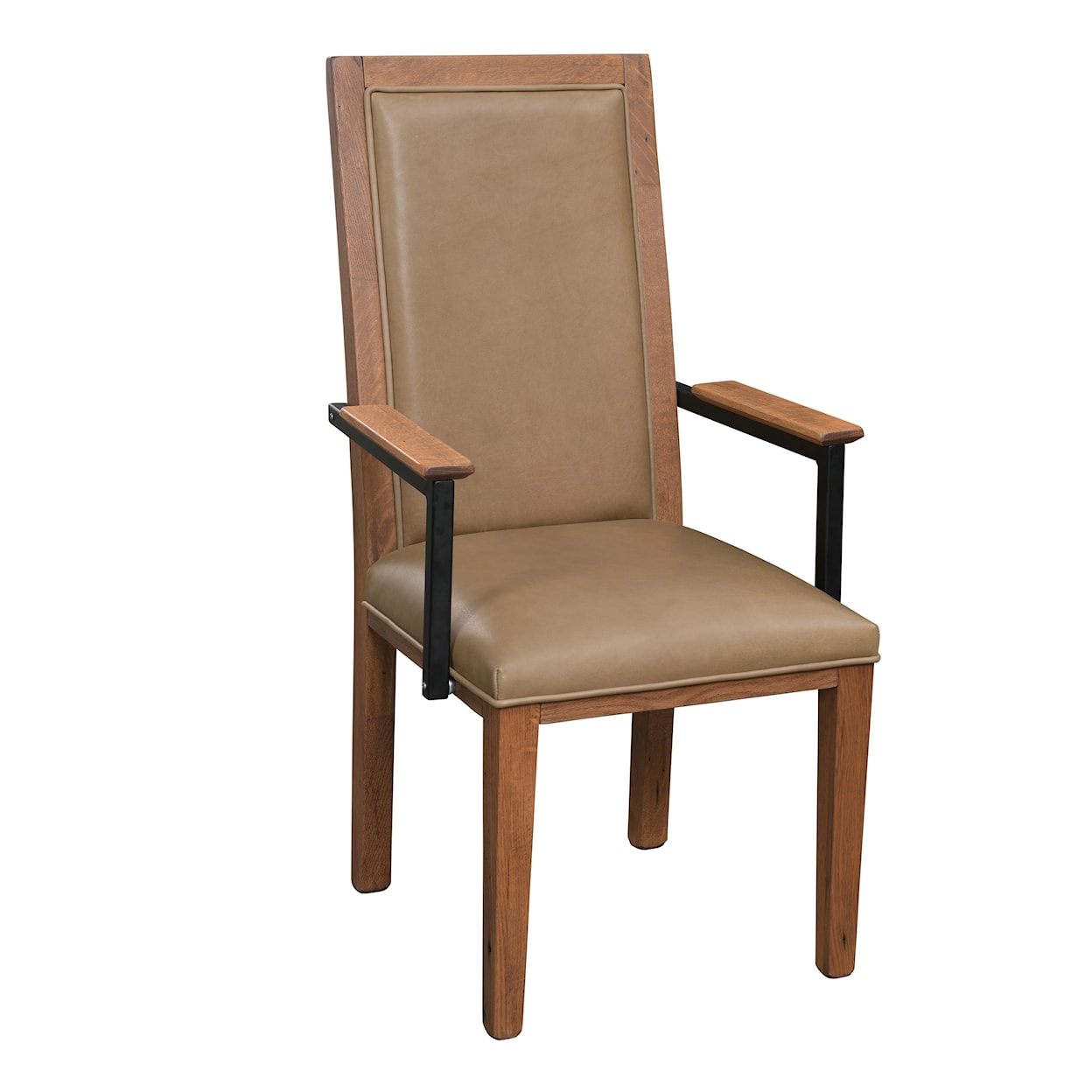 Urban Barnwood Furniture 1869 Dining Upholstered Arm Chair