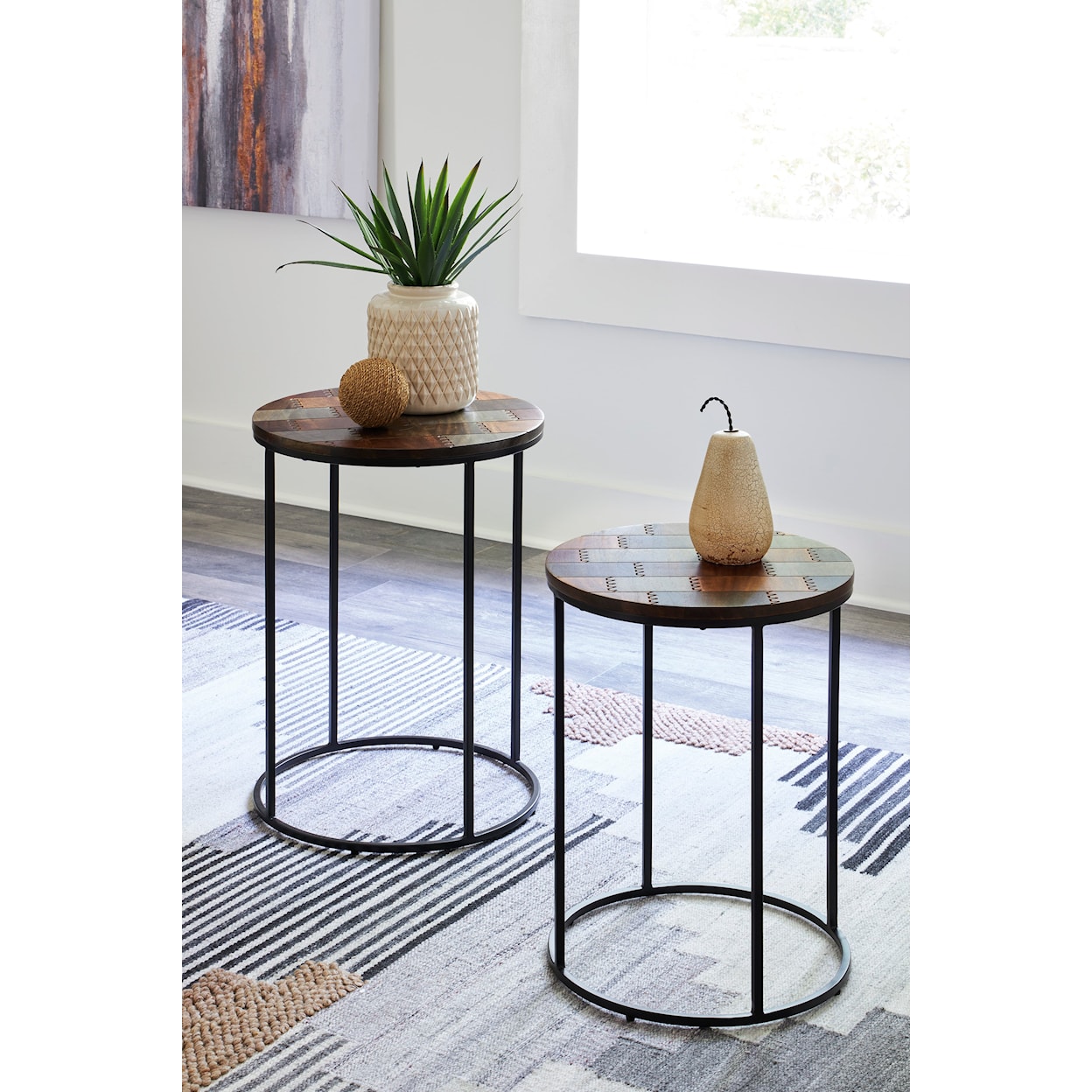 Ashley Furniture Signature Design Allieton Accent Table Set