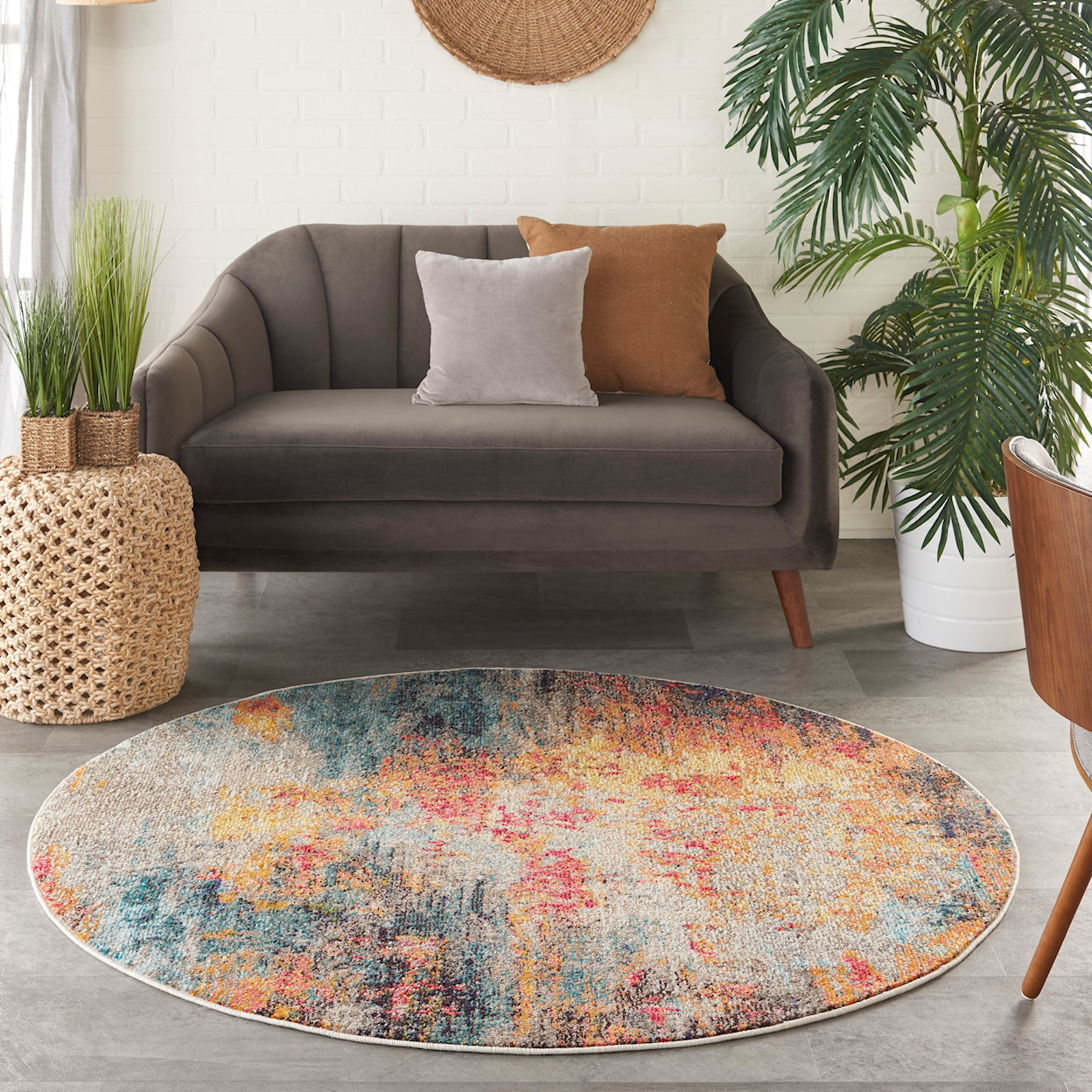 Nourison Celestial 4' Round  Rug