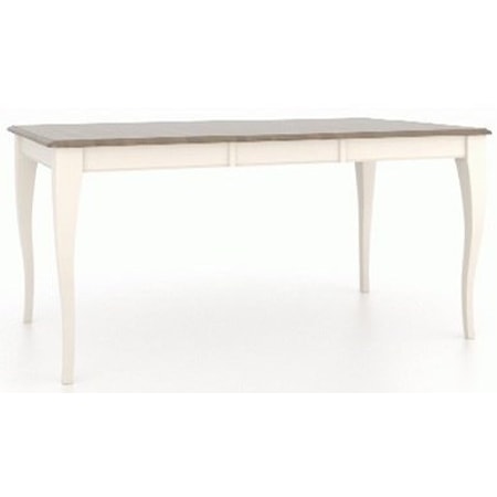Transitional Customizable Rectangular Table with Leaf