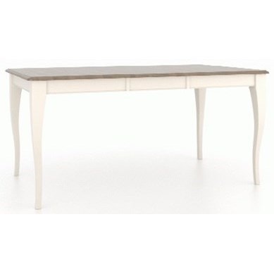 Transitional Customizable Rectangular Table with Leaf