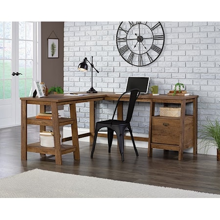 Trestle L-Shaped Desk