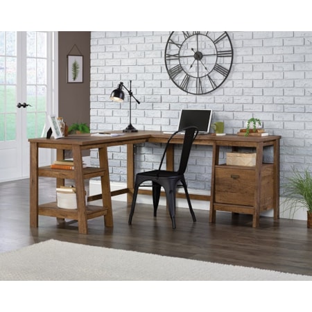 Trestle L-Shaped Desk