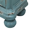 Accentrics Home Accents French Country Distressed Blue Door Chest