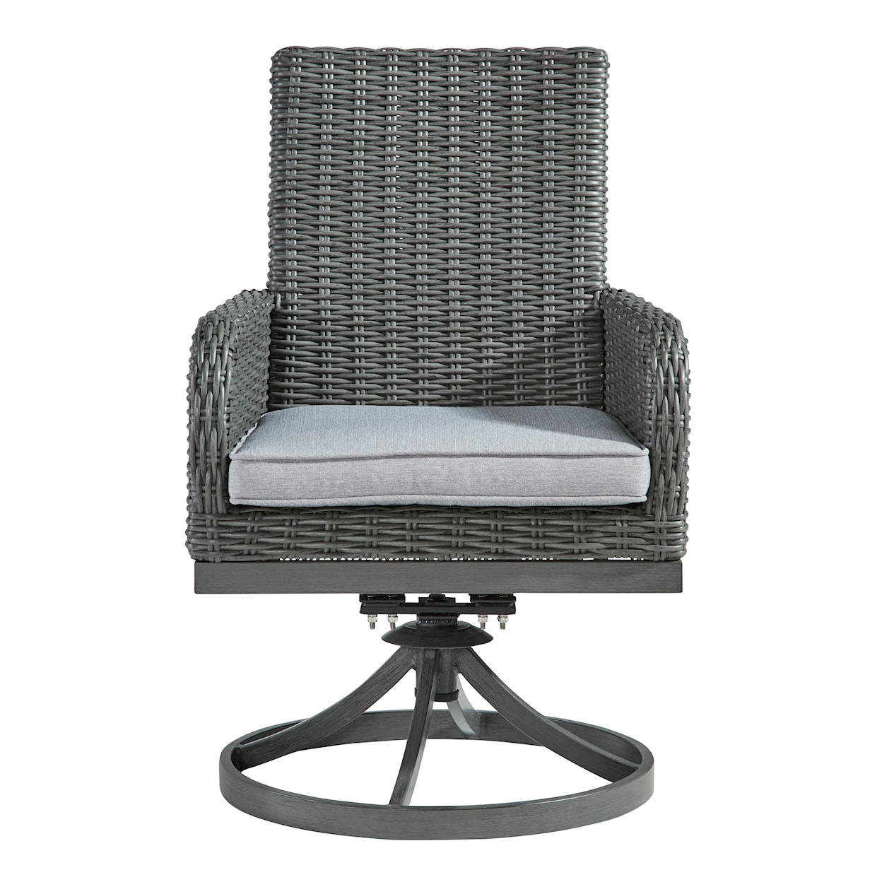 Signature Design Elite Park Swivel Chair with Cushion (Set of 2)
