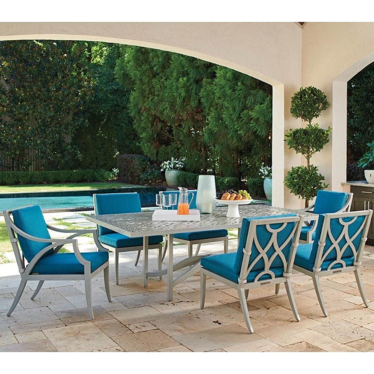 Tommy Bahama Outdoor Living Silver Sands 7-Piece Outdoor Dining Set