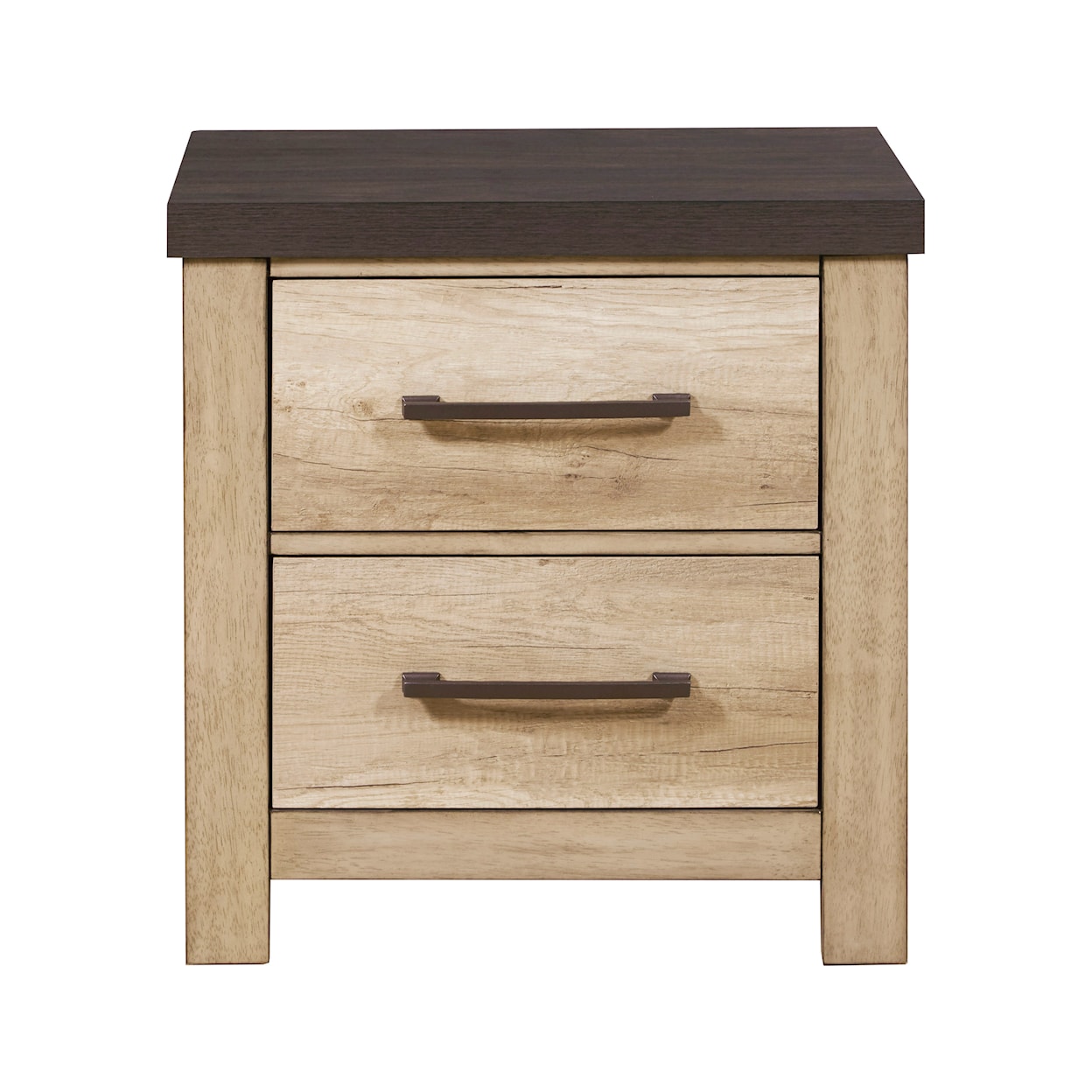 Samuel Lawrence Barnwood Barnwood 2 Drawer USB Charging Nightstand