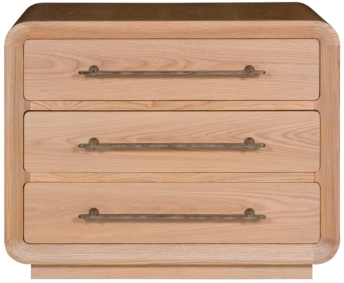 Modern Large 3-Drawer Nightstand