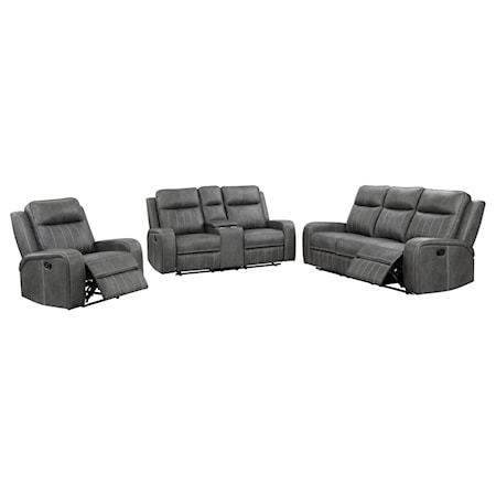 Raelynn 3-piece Reclining Sofa Set