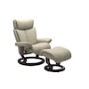 Stressless by Ekornes Magic Large Chair & Ottoman with Classic Base