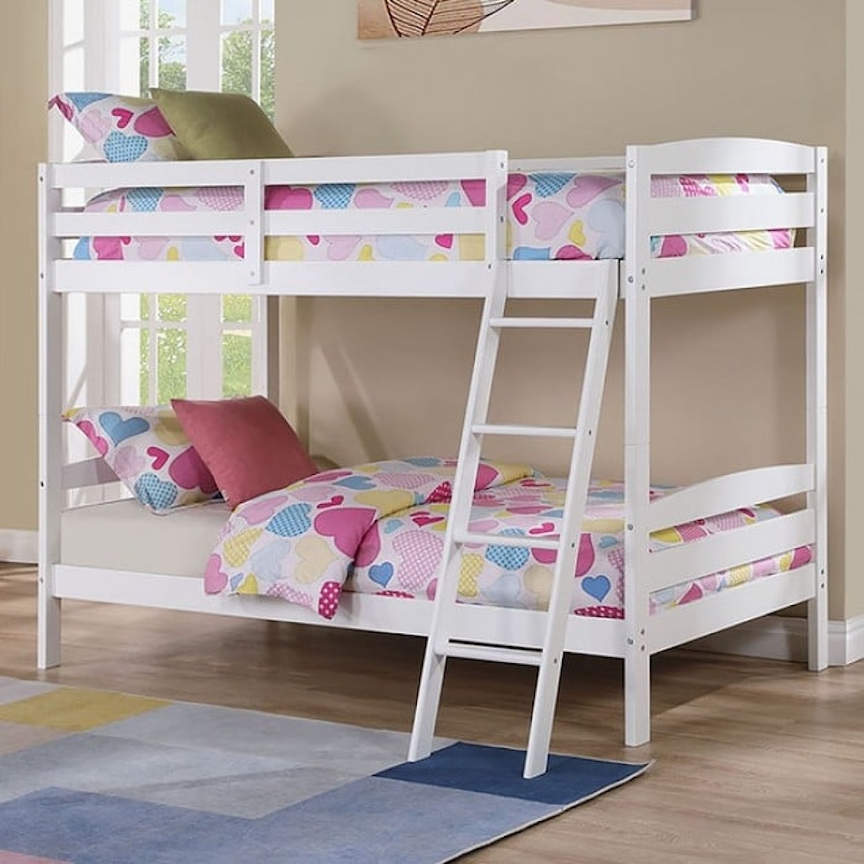 Furniture of America Candice Twin Over Twin Bunk Bed