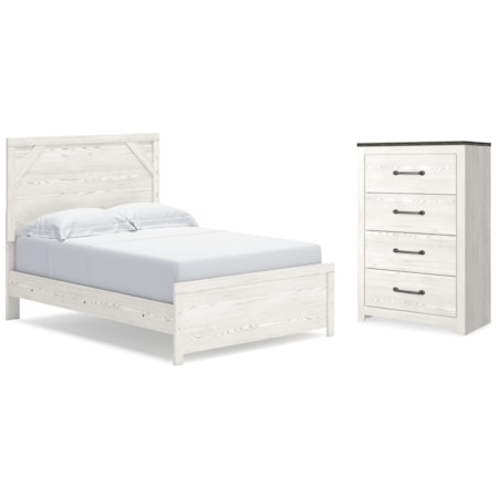 Full Panel Bed And Chest