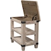 Aspenhome Foundry Chairside Table with Storage Top