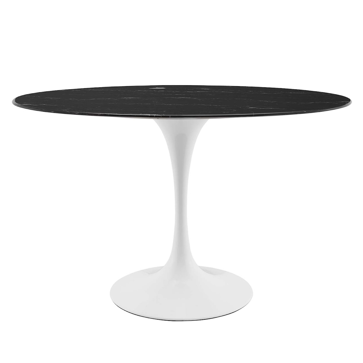 Modway Lippa 48" Oval Marble Dining Table