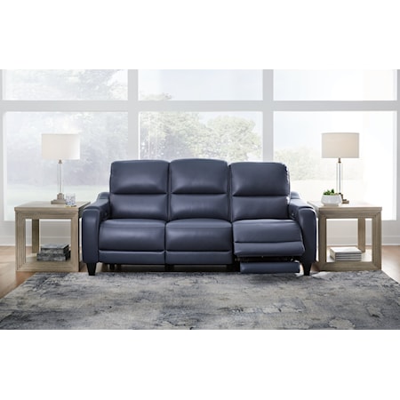 Pwr Rec Sofa With Adj Headrest