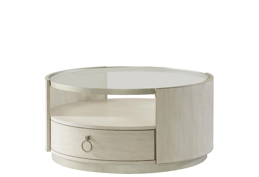 Maisie Round Cocktail Table by Riverside Furniture at Sheely's Furniture & Appliance