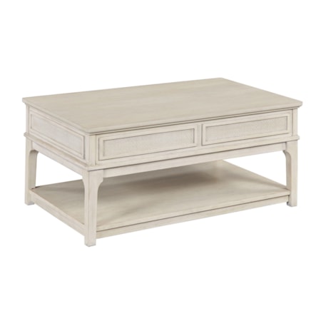 Rectangular 1-Drawer Lift Top Coffee Table