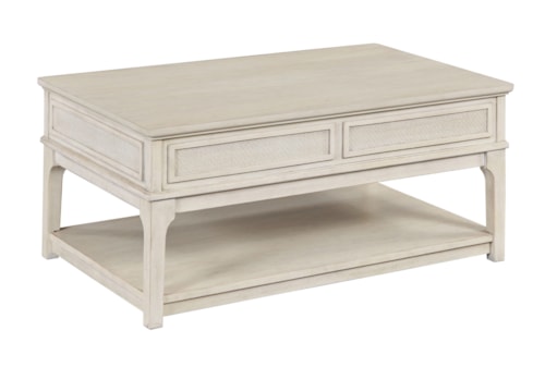Transitional Rectangular 1-Drawer Lift Top Coffee Table