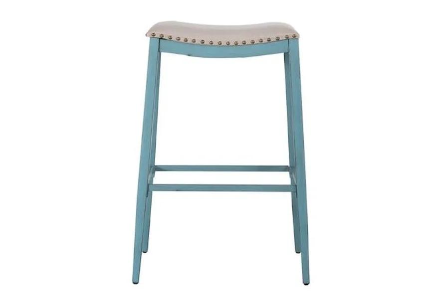 Vintage Series Backless Upholstered Barstool by Liberty Furniture at Schewels Home