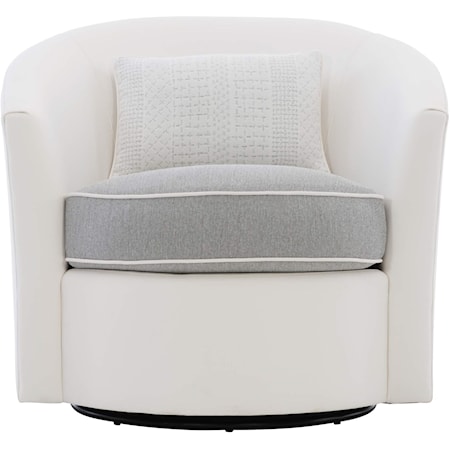 Aventura Upholstered Outdoor Swivel Chair