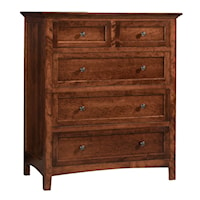 Transitional 5-Drawer Chest of Drawers