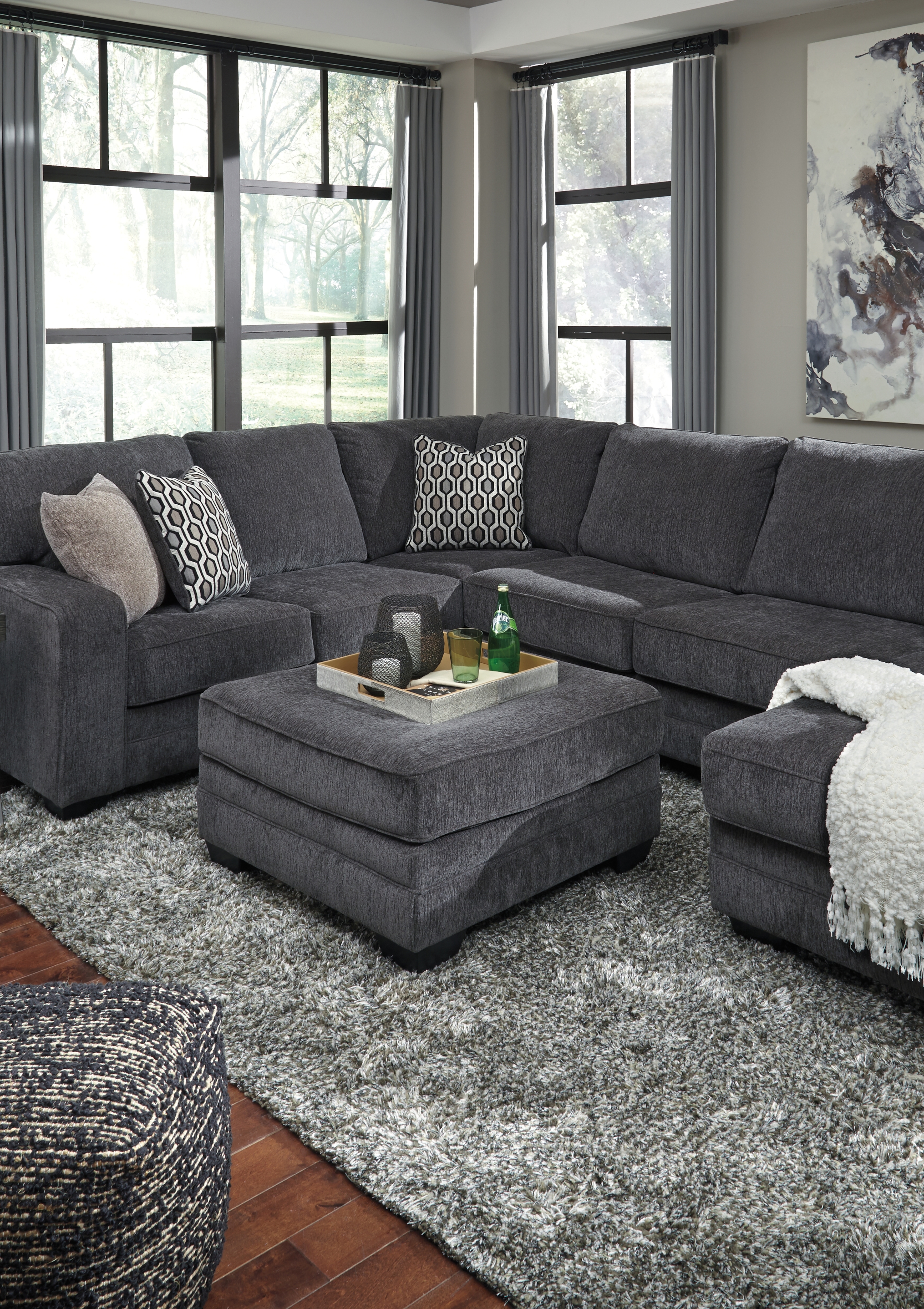 Oversized Accent Ottoman