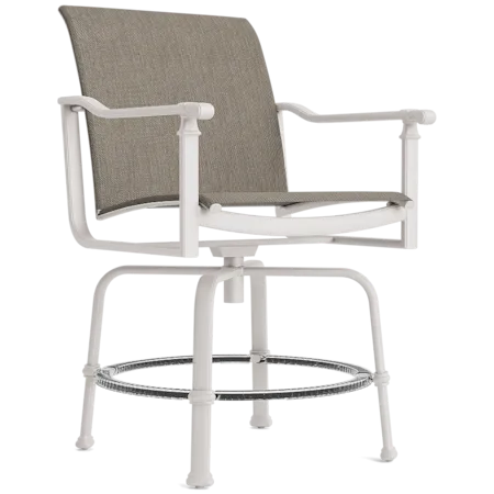 Sling Swivel Balcony Chair w/Kickplate