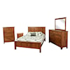 Buckeye Furniture Shaker Customizable Solid Wood Queen Panel Bed