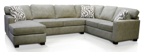 Transitional 3-Piece Sectional Sofa with Chaise