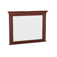 Traditional Landscape Mirror with Bevelled Glass