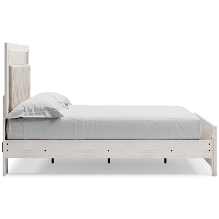 Queen Upholstered Panel Bed