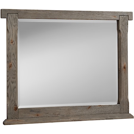 Transitional Rustic American Dovetail Mirror