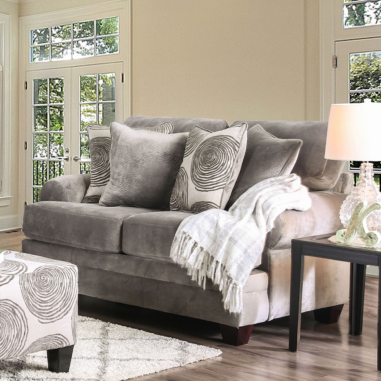 Furniture of America Bonaventura Love Seat