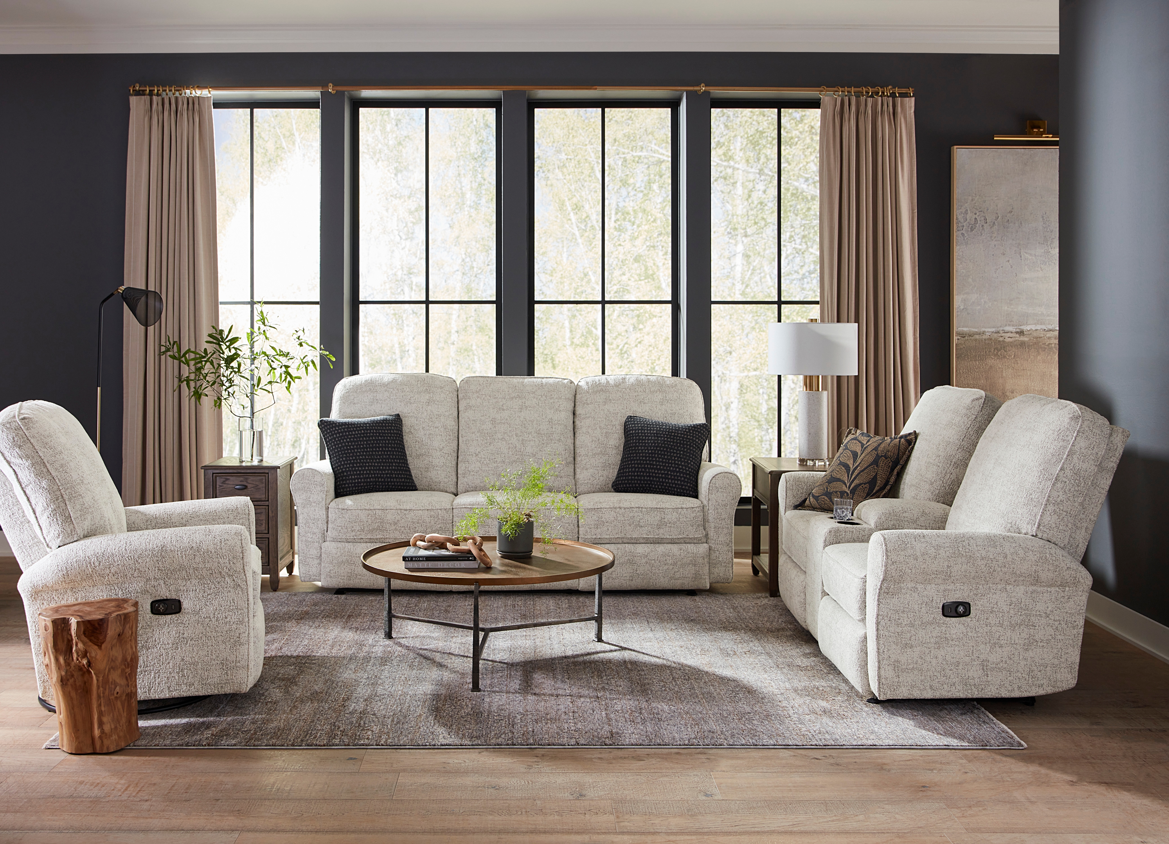 Best Home Furnishings Josey Power Reclining Space Saver Loveseat