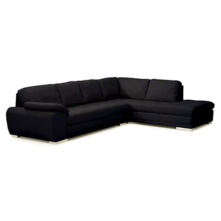 Miami Contemporary 3-Seat Sectional Sofa with Chaise
