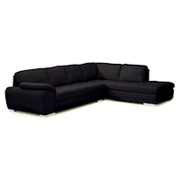 Miami Contemporary 2-Piece Sectional Sofa with Chaise