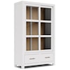 Riverside Furniture Rosalie 2-Shelf Display Cabinet