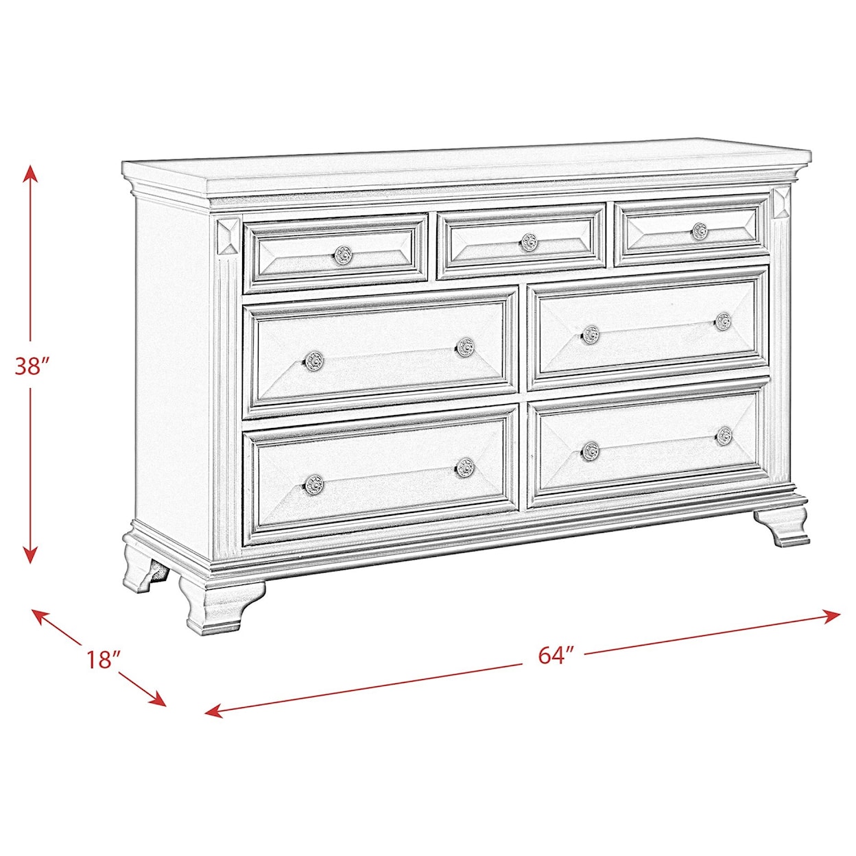 Elements Calloway 7-Drawer Dresser