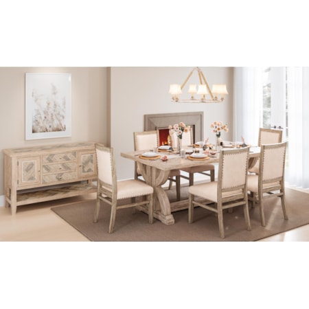 7-Piece Dining Table and Chair Set