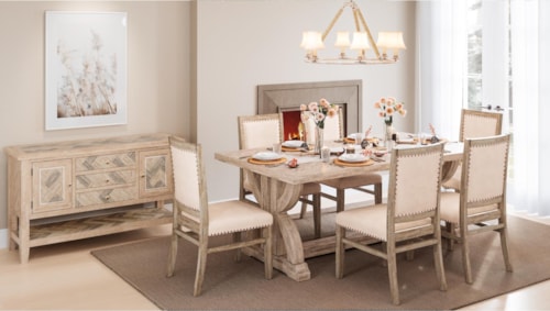 7-Piece Dining Table and Chair Set