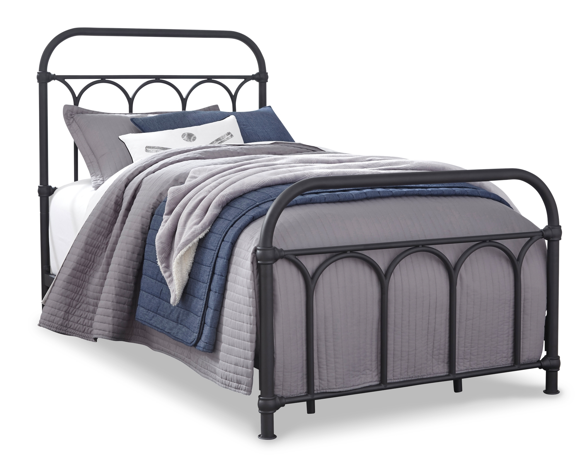 Signature Design by Ashley Nashburg Twin Metal Hdbd/Ftbd/Rails