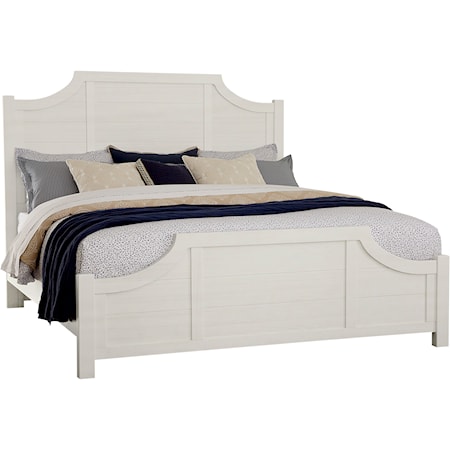 Scalloped King Bed