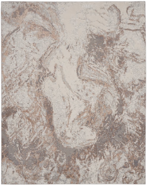 9' x 12' Ivory Grey Rectangle Rug