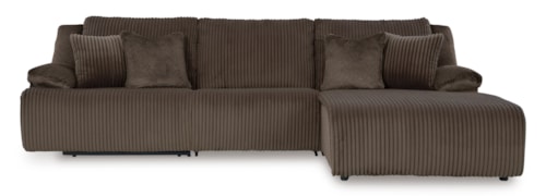 3-Piece Reclining Sectional with Chaise