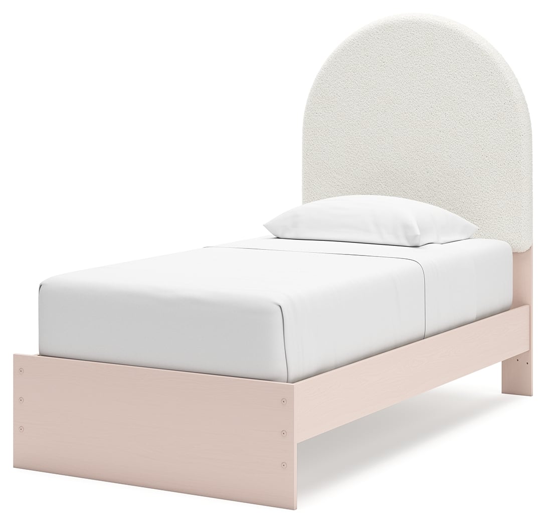 Twin Upholstered Panel Bed