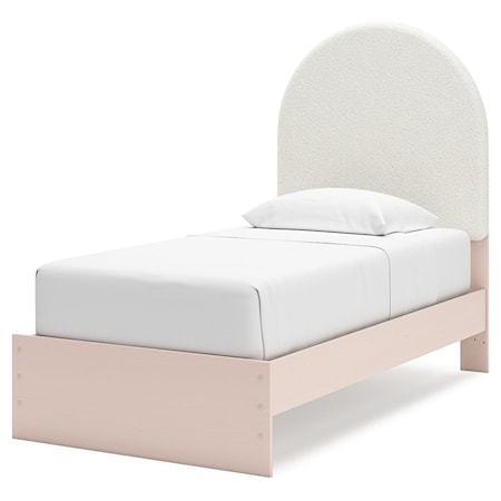 Twin Upholstered Panel Bed