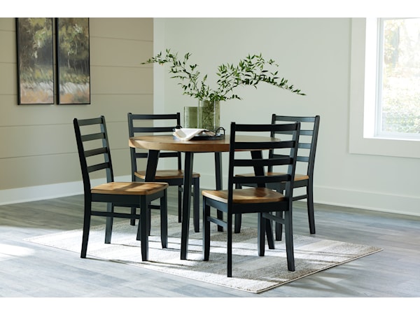 Dining Table And 4 Chairs (Set Of 5)