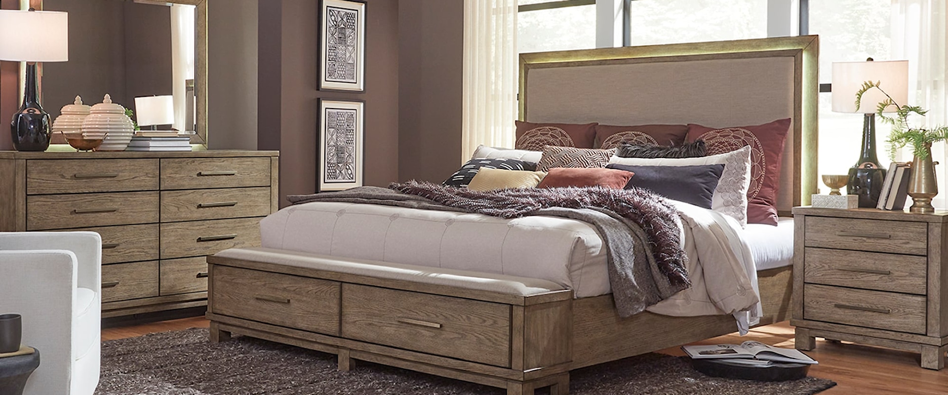 Contemporary 4-Piece King Bedroom Group 