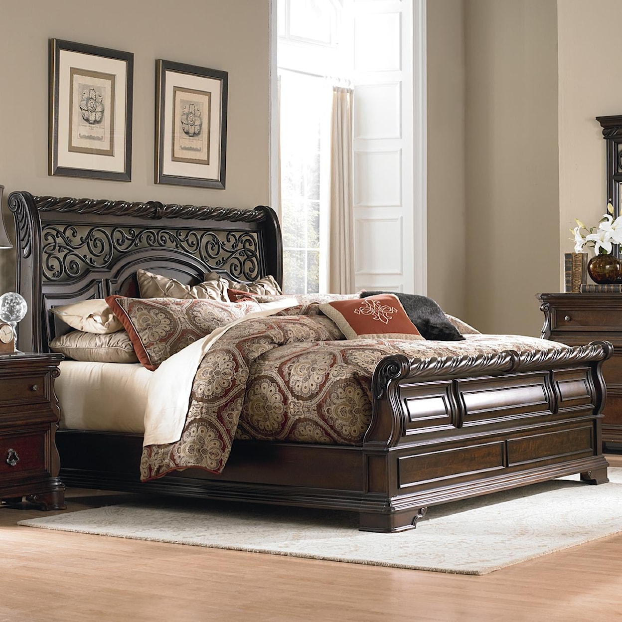 Libby Arbor Place King Sleigh Bed