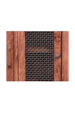 Iron mesh doors equipped with magnetic catches